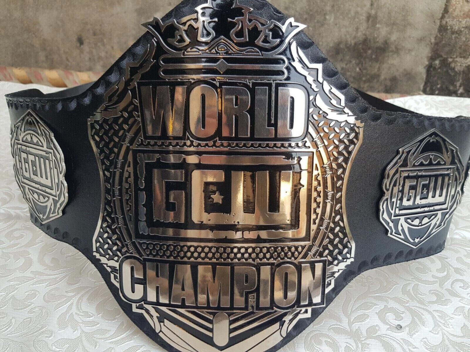 Game Changer Wrestling GCW World Championship Leather Belt Adult Brand New 2MM