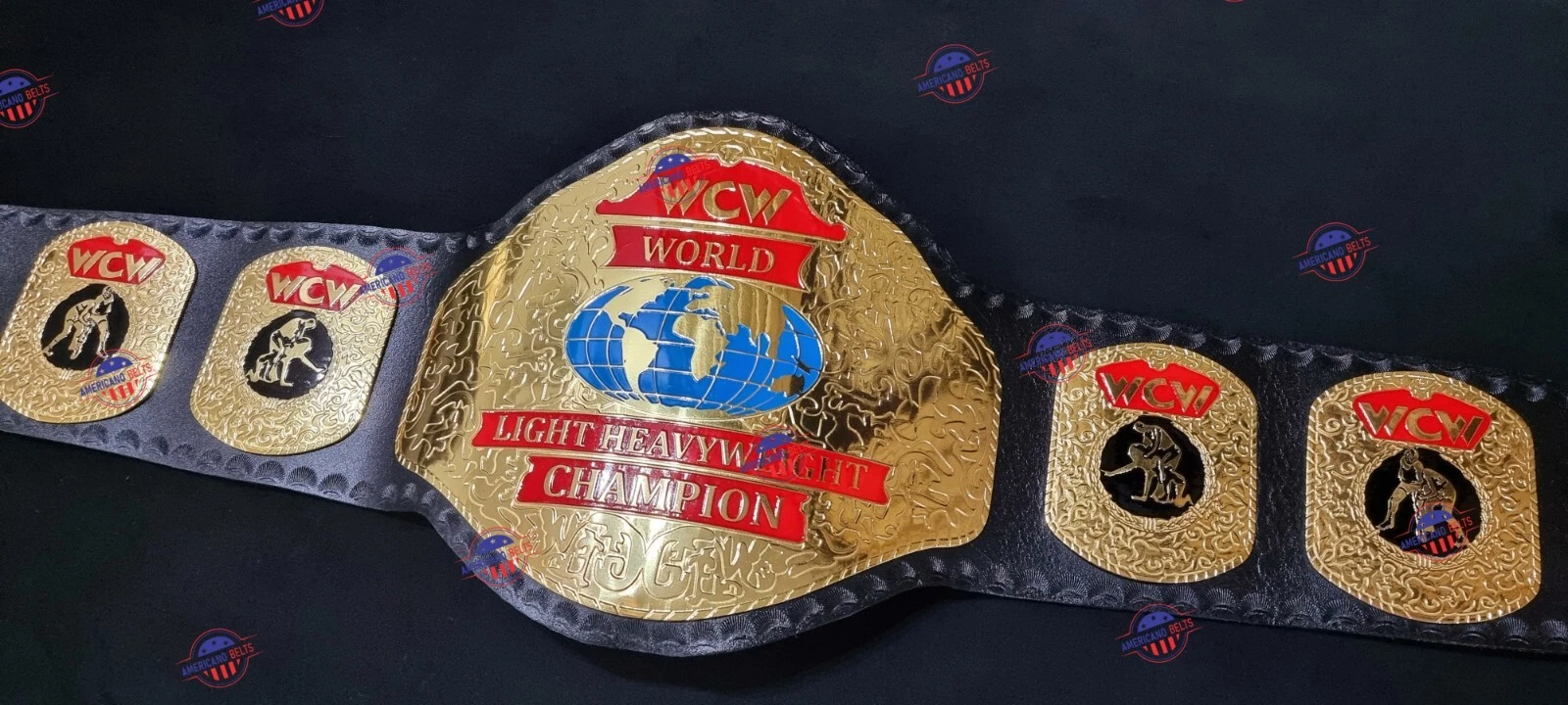 World Lightweight Wrestling Championship Title Adult Size Belt 2mm Brass