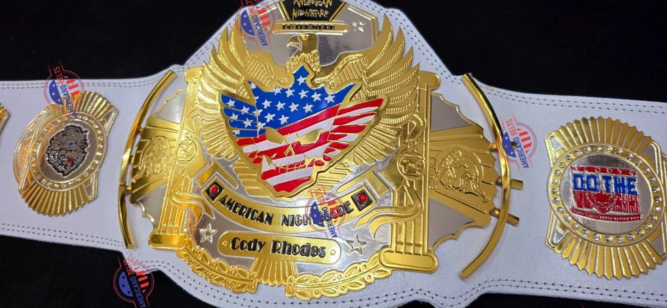Cody Rhodes American Nightmare World Wrestling Championship Belt Adult 4MM Brass - Image 5