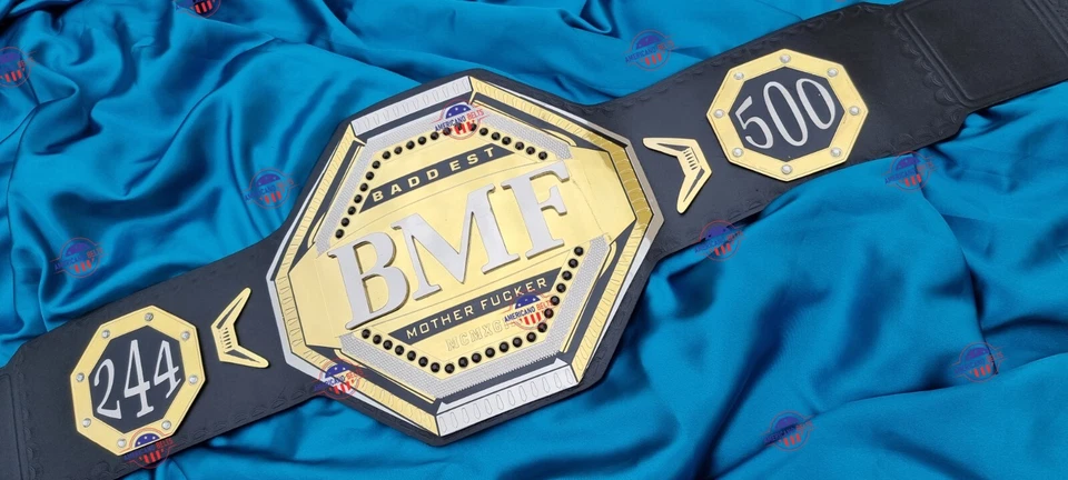 New UFC BMF Wrestling Championship Adult Size Replica Belt 2mm Brass - Image 2