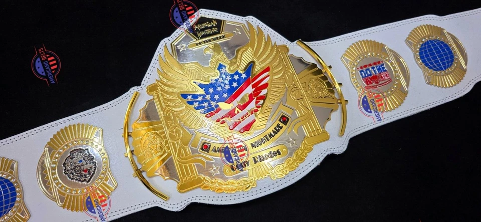 Cody Rhodes American Nightmare World Wrestling Championship Belt Adult 4MM Brass - Image 4
