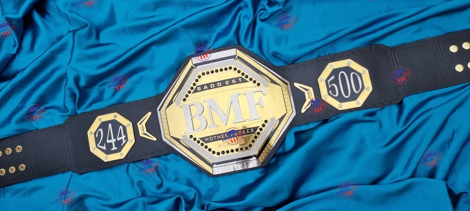 New UFC BMF Wrestling Championship Adult Size Replica Belt 2mm Brass - Image 3